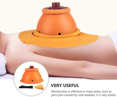 Moxa Burner Box for Moxibustion Therapy - Ideal for Neck Relief