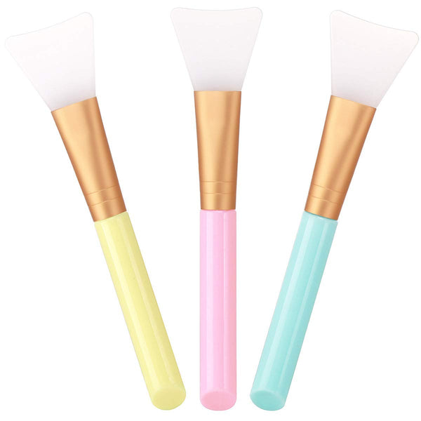 Akstore 3PCS Silicone Face Mask Brush, Soft Applicator Tool for Facial Mud Mask and Body Lotion
