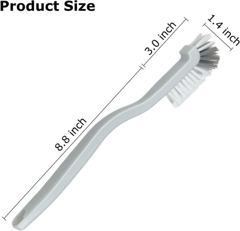 Kitchen Scrub Brush, 2023 Upgraded Right Angle Cleaning Brush for Sink and Pot Edge Corners, Stiff Bristle for Crevice
