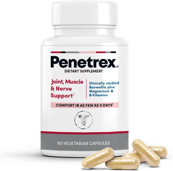 Penetrex Joint, Muscle & Nerve Support Supplement – Comfort in 5 Days with Advanced Extracts, 60 Fast-Acting Capsules