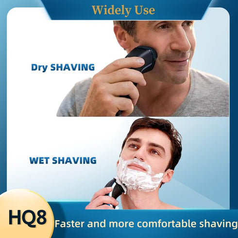 HQ8 Replacement Heads - Fit for Norelco Aquatec Shavers, Premium Razor Blades with Precision Cutting System (3 Pack)