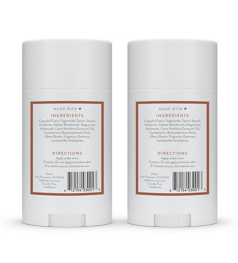 Native Deodorant Contains Naturally Derived Ingredients, 72 Hour Odor Control, Aluminum Free with Baking Soda, Coconut