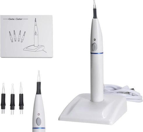 BoNew-Oral Gutta Percha Teeth Gum Cutter, Obturation System Endo Heated Pen Cutter with 4 Tips