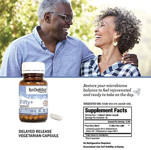Fifty Plus Probiotic, 30 Count, 6 Billion CFU
