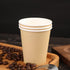 25 Pack 8 oz Disposable Paper Cups, Hot/Cold Beverage Drinking Cups for Offices, Home Kitchens, Coffee Shops