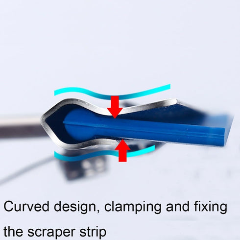 15cm 6in Blue Window Squeegee for Shower Glass Door, Mirrors, Tiles