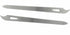 Yeshan Stainless Steel Triple-Cut Long Nail File with Nail Cleaner Tip, 5.5 Inch, Pack of 2