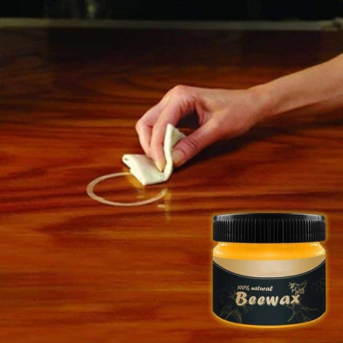 WenFeng Floors(2 Pack) Wood Seasoning Beeswax,Beeswax Furniture Polish,Natural Traditional Beeswax Polish Wood