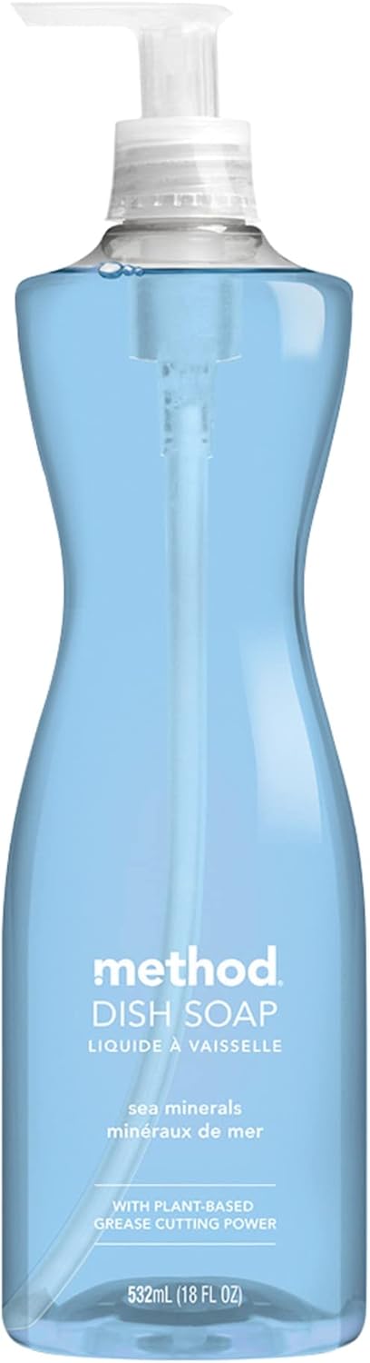 Method Dish Soap, Sea Minerals, Biodegradable Formula, Tough on Grease, 18 Fl Oz