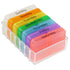 Jorzer 7 4 Daily Pill Organizer Day Weekly Compact Prescription and Vitamin Organizers Times a Day Breakfast Lunch