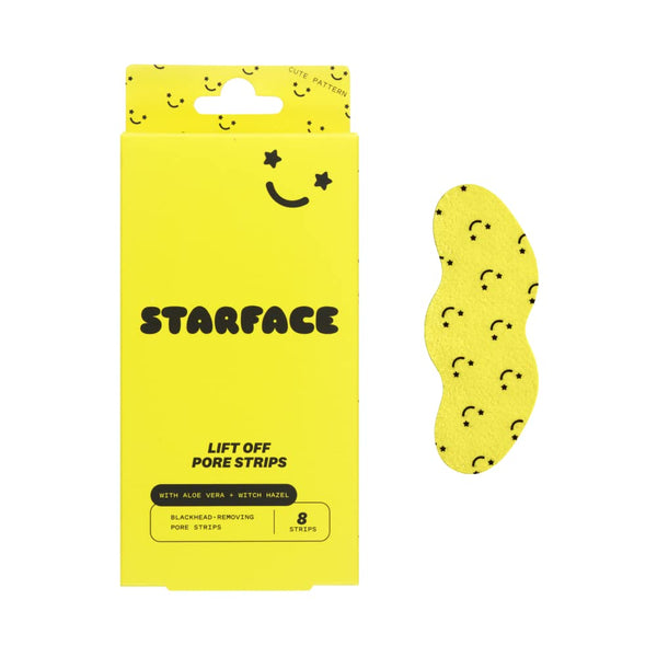 Starface Lift Off Pore Strips, Blackhead Remover, Deep Cleansing Nose Strips (8 Count).