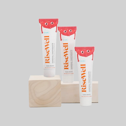 RiseWell Travel Mineral Toothpaste - TSA Approved - Natural Dental Care, SLS Free Travel Size Toothpaste Made by