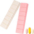 sanderala 2Pack Weekly Pill Organizer, Extra Large 7 Days Pill Cases for Fish Oil, Calcium Tablets