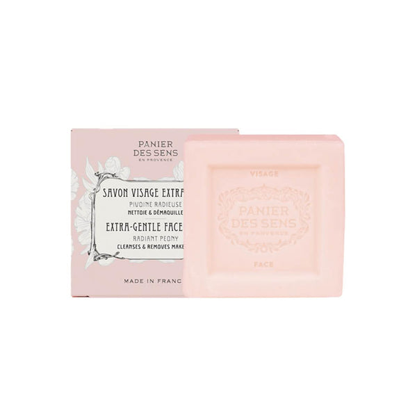 Panier des Sens Face Soap Bar | Cornflower + Rose + Shea Butter | Hydrating Face Wash & Makeup Remover, 3.5 oz