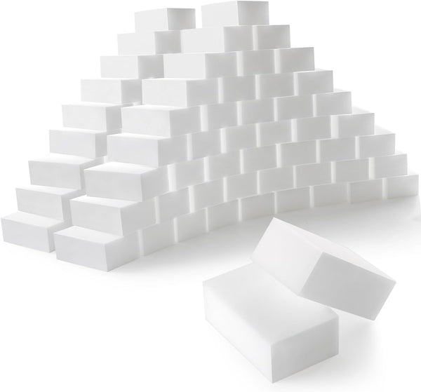 100-Pack 8x5x3cm Cleaning Sponge Melamine Multi-Functional Sponges for Kitchen Bathroom Toilet