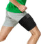 Thigh Support Brace, Hamstring Wrap Compression Sleeve with Anti-Slip Strip for Injury Rehab, Black