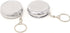 yueton Pack of 2 Pillbox Keychain - Portable Keyring Round Pill Box/Storage Box