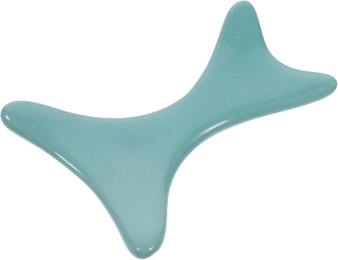 Mobestech Ceramic Guasha Massage Board Blue Body Massager Tool for Shoulder Neck