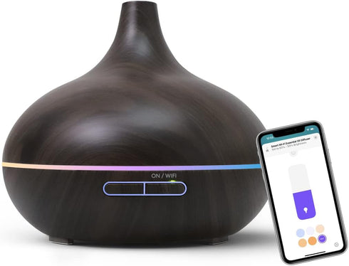 meross Smart WiFi Essential Oil Diffuser, Ultrasonic Aromatherapy Humidifier with Voice Control and Timer