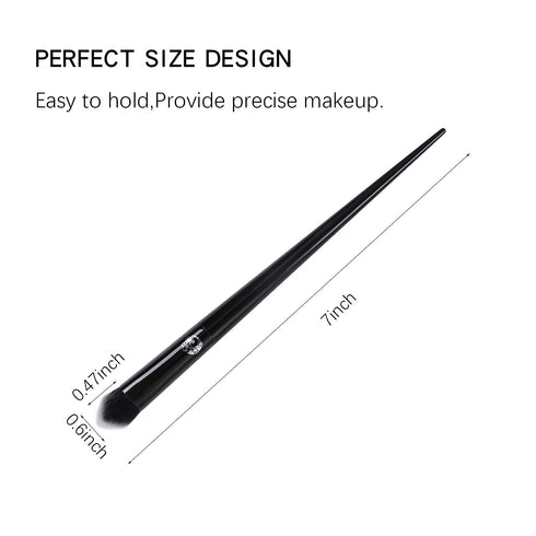 ENERGY Precision Concealer Brush, Under Eye and Nose Contour, Vegan Synthetic Makeup Brush for Liquid and Cream