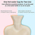 Hot Water Bottle with Soft Cover, 2 Liter Large, Removable Hot Water Bag for Pain Relief, Neck and Shoulders, Feet