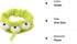VANVENE Alien Headband - Toy Story Plushy Hair Accessories for Face Washing and Shower, 1 Pcs