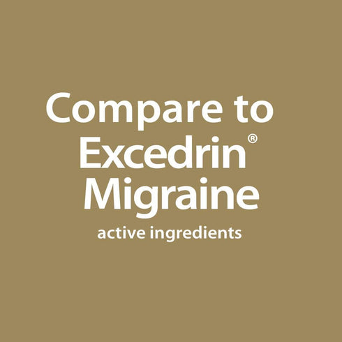 GoodSense Migraine Relief, Acetaminophen, Aspirin (NSAID) and Caffeine Tablets, Migraine Relief, 24 Count