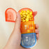 QXMYGSLSD 2Pcs 3 Weekly Pill Organizer Arthritis Friendly, BPA Travel Day Pill Box Design and Large Compartment to Hold