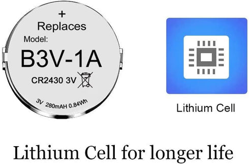 Abeden B3V 1A Lithium Replacement Batteries for High Tech Pet Single Electronic Collar Model MS-4 and MS-5, 8 Pack