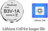 Abeden B3V 1A Lithium Replacement Batteries for High Tech Pet Single Electronic Collar Model MS-4 and MS-5, 8 Pack