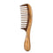 Louise Maelys Wooden Wide Tooth Hair Comb for Curly Hair Detangling Sandalwood