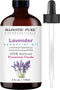 Majestic Pure Lavender Essential Oil, 4 Fl Oz - 100% Pure with Glass Dropper - Premium Grade for Diffuser