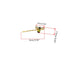 yueton Pack of 4 Women Honeybee Metal Hairpin, Bee Crystal Hair Side Clip Barrette Hair Accessories