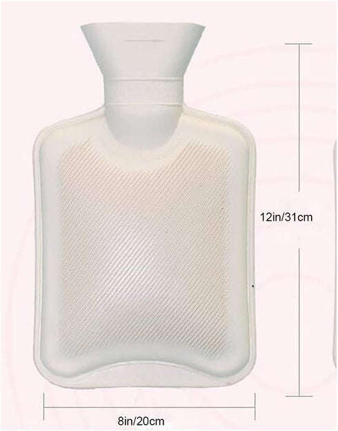 SKUZA 2 8 12in) Hot Water Bottle, Winter Winter Hot Water Bottle Hand Warmer Cute Hot Water Bag with Soft Detachable