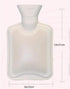 SKUZA 2 8 12in) Hot Water Bottle, Winter Winter Hot Water Bottle Hand Warmer Cute Hot Water Bag with Soft Detachable
