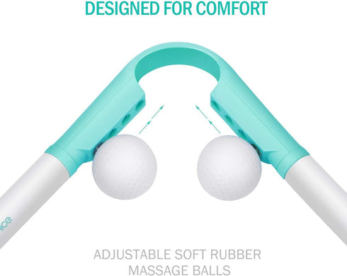 Neck Massager Manual - Pressure Point Massage Sticks Tools Therapy Massager Pressure DeepTissue Point for Neck Shoulder