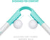 Neck Massager Manual - Pressure Point Massage Sticks Tools Therapy Massager Pressure DeepTissue Point for Neck Shoulder
