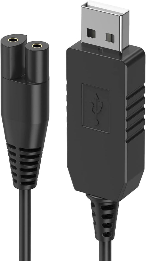 Charger Cord Replacement for Waterpik Water Flosser WP360, WP462, WP450, WF13, WP100, USB Charging Cable (Black)