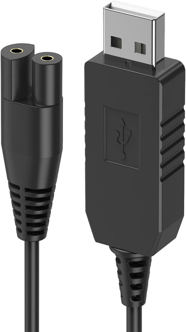 Charger Cord Replacement for Waterpik Water Flosser WP360, WP462, WP450, WF13, WP100, USB Charging Cable (Black)