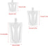 UtySty 30 Pack 1.7OZ 3.5OZ 8OZ Liquor Pouches with Screw on Cap Disposable Drink Pouches Beverage Bags Portion Juice
