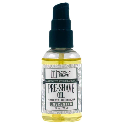 Premium Natural Pre-Shave Oil by Taconic Shave (2 oz.) – Unscented, Protects Against Irritation