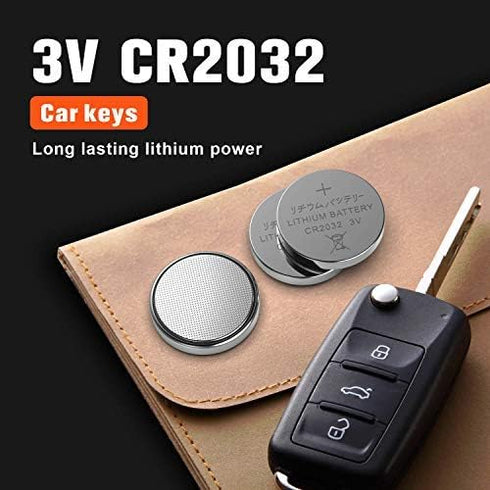 GutAlkaLi CR2032 Lithium 3V Battery, Electronic Coin Cell Button for Toys, 40 Pcs