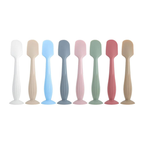 Qcbuegof Easy Diaper Cream Applicator Brush Silicone Scraper Butt Care Spatula with Suction Stand Base Portable Diaper