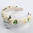 Luxury Handmade Crystal Stone Pearl Flower Headbands, Hair Accessories for Women, Wedding Hairband