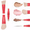 MAKUP JetSetter 4 in 1 Travel Makeup Brush Set - Includes Kabuki Liquid Foundation, Blush, Contour, Eyeshadow & Angled
