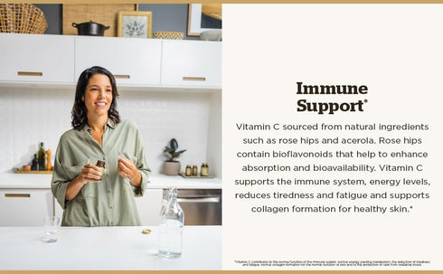 Solgar Vitamin C 1000 mg with Rose Hips, 250 Tablets - Antioxidant & Immune Support, Non-GMO, Vegan