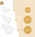 R-kay 6 Pack Angled Plastic Serving Bowls, Clear 20 Oz Disposable Bowls for Weddings, Catering, Birthday Parties