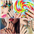 Maitys 560 Pieces Nail Polish Strips Decals, 40 Sheets Full Wrap Self Adhesive Gel Fingernail Art with File for Women