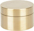 Keenso Waterproof Brass Pill Box, Dustproof Travel Pill Case, Round Copper Pill Fob Holder -pro Dry (M)