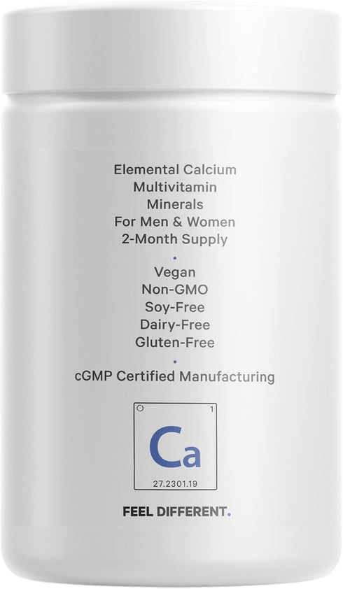 Codeage Calcium 500mg Supplement - 120 Capsules, Plus Magnesium, Zinc, Copper, Boron, Non-GMO